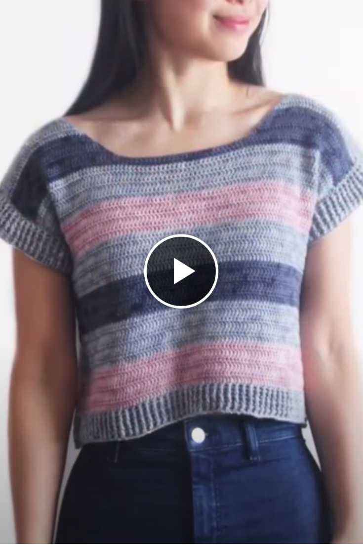 How To Crochet A Striped Crochet Top