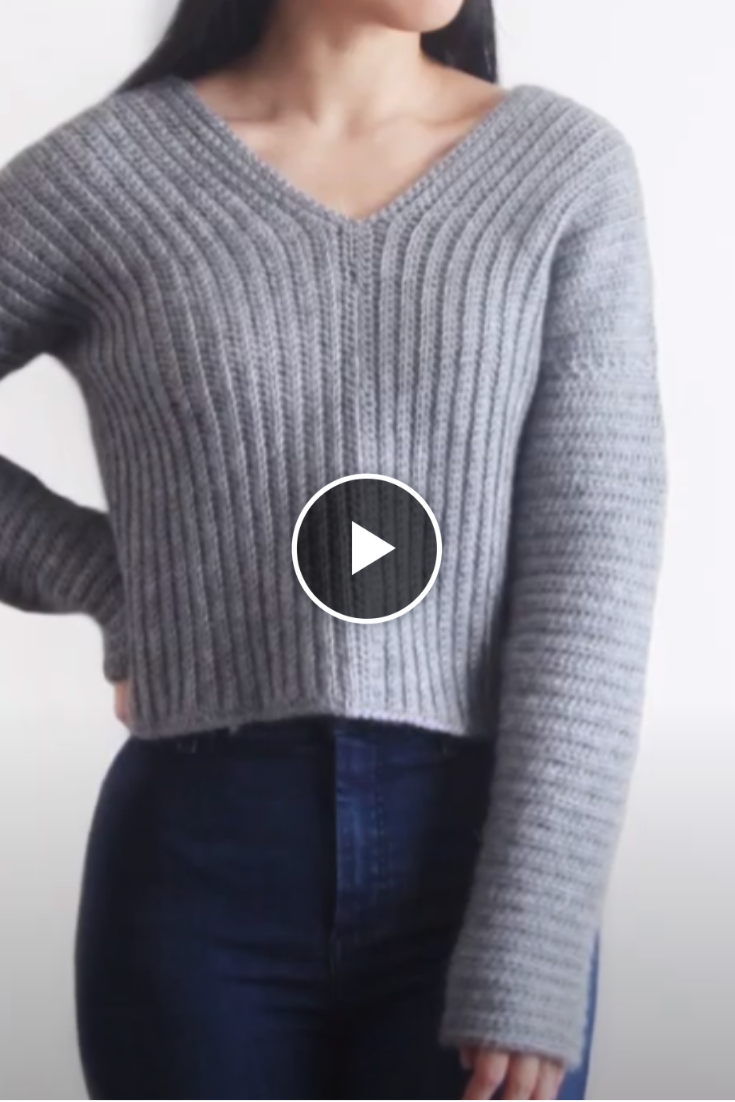 How To Crochet A Sweater Tutorial